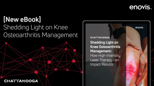High-Intensity Laser Therapy for Knee Osteoarthritis ebook cover or related clinical therapy equipment