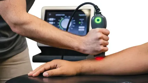 lightforce laser used on patient arm