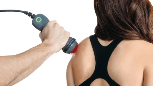 lightforce laser used on patient shoulder