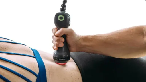 lightforce laser used on patient lower back