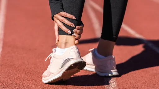 woman with ankle pain