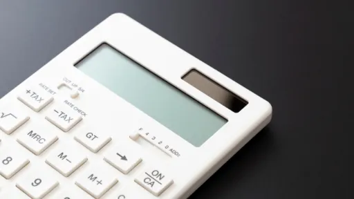 calculator on black background