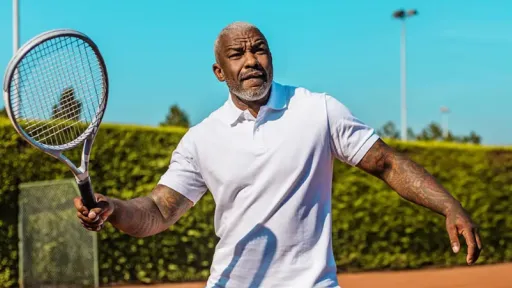 man playing tennis